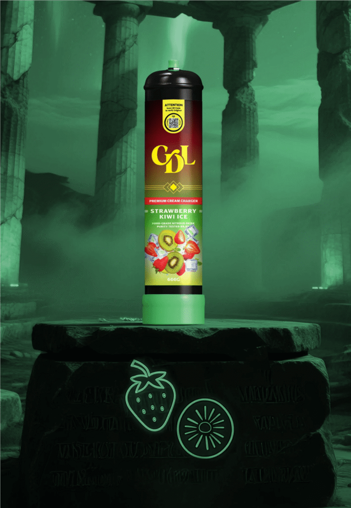 Cream Deluxe 666g N2O Charger – Strawberry Kiwi Ice