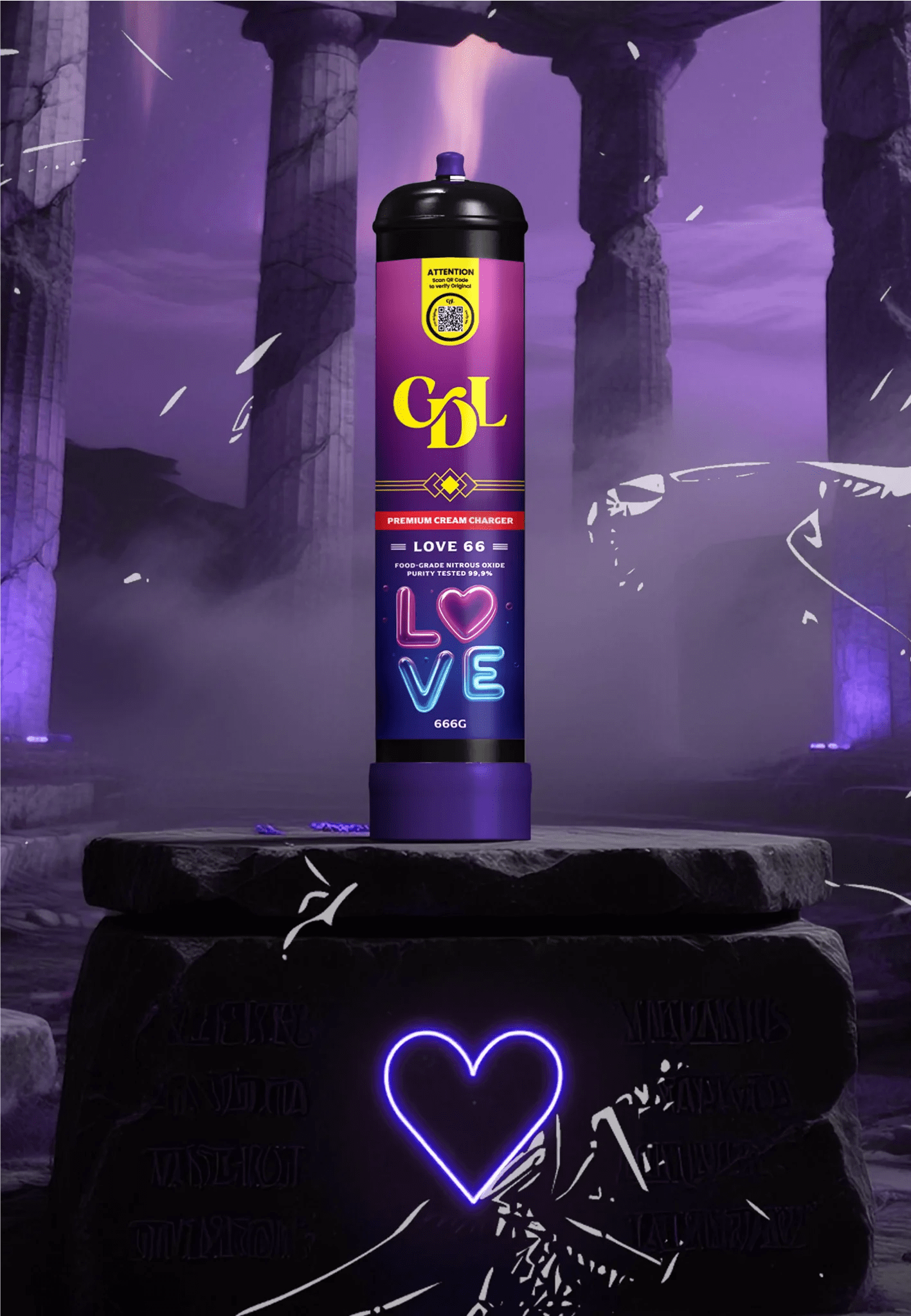 Cream Deluxe 666g N2O Charger – Love66