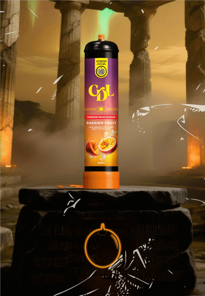 Cream Deluxe 666g N2O Charger – Passion fruit