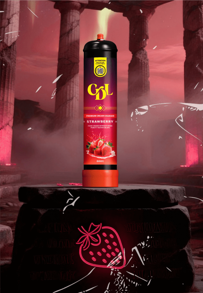 Cream Deluxe 666g N2O Charger – Strawberry