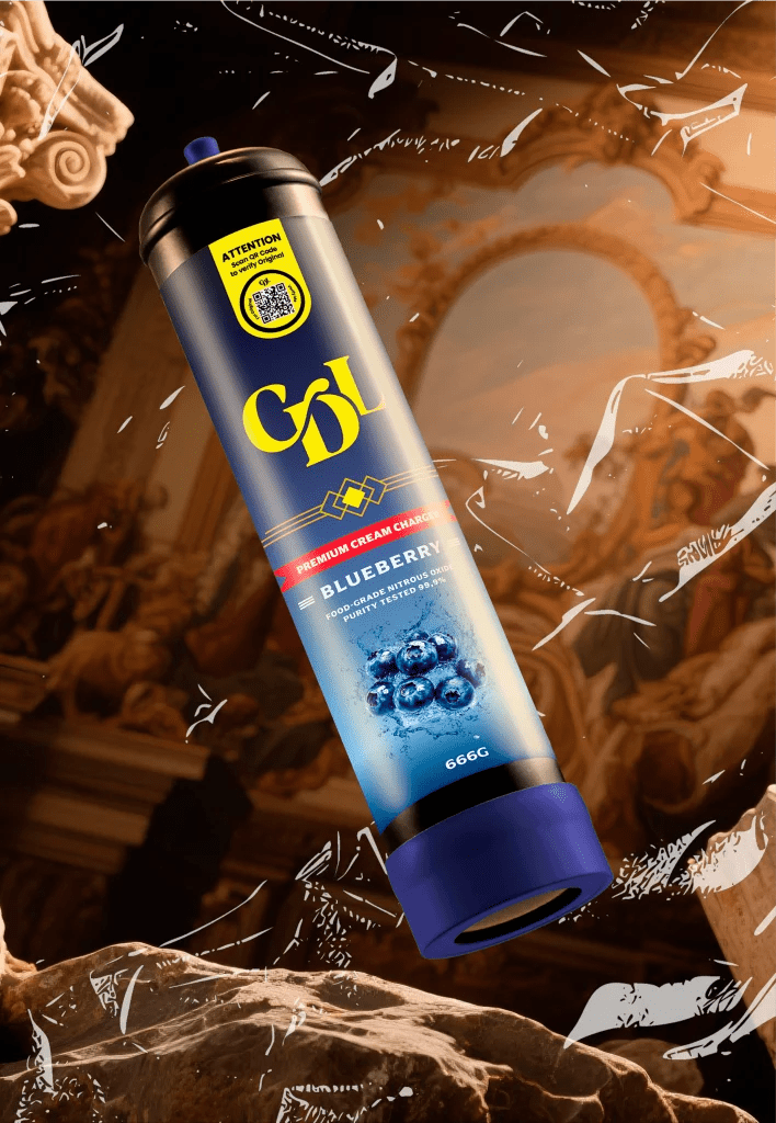 Cream Deluxe 666g N2O Charger – Blueberry