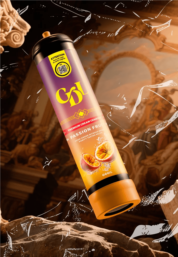 Cream Deluxe 666g N2O Charger – Passion fruit