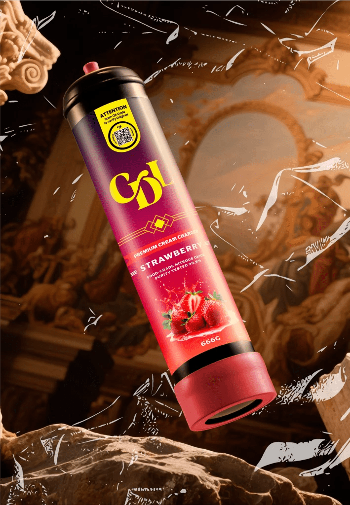 Cream Deluxe 666g N2O Charger – Strawberry