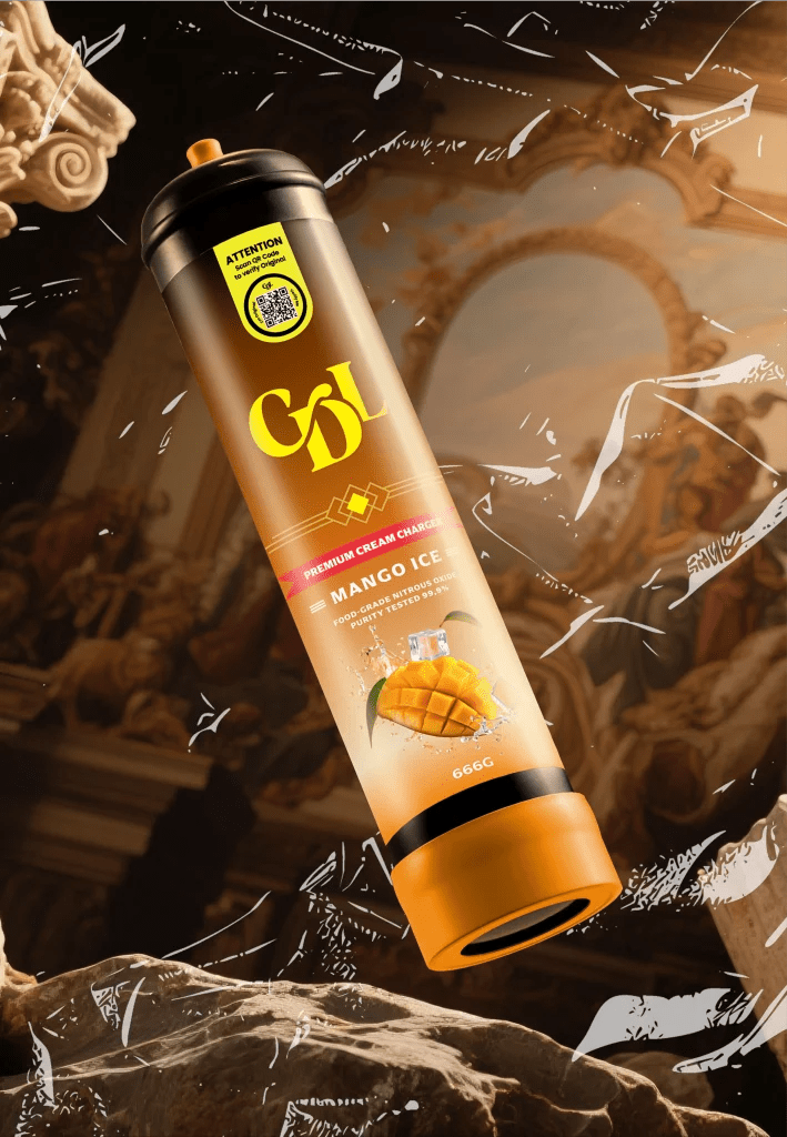 Cream Deluxe 666g N2O Charger – Mango Ice