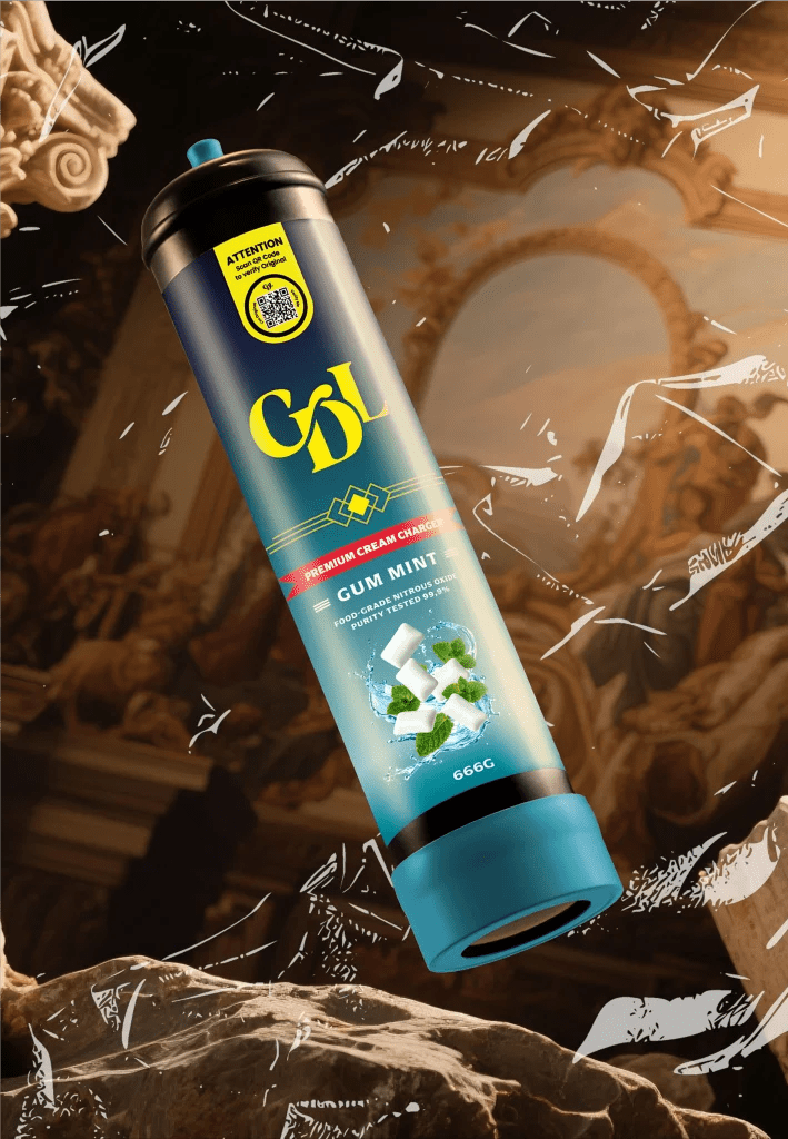 Cream Deluxe 666g N2O Charger – Gum Mint
