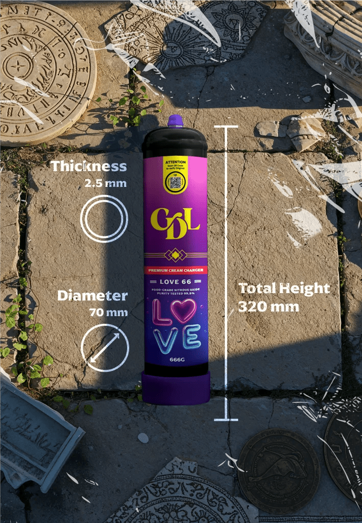 Cream Deluxe 666g N2O Charger – Love66