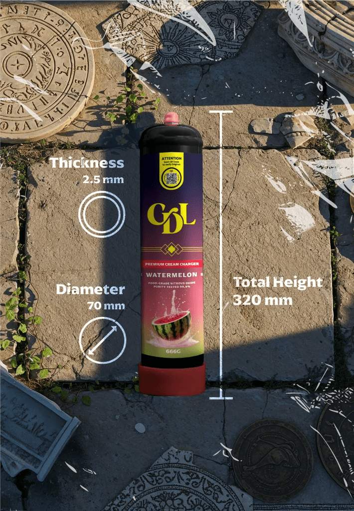 Cream Deluxe 666g N2O Charger – Watermelon