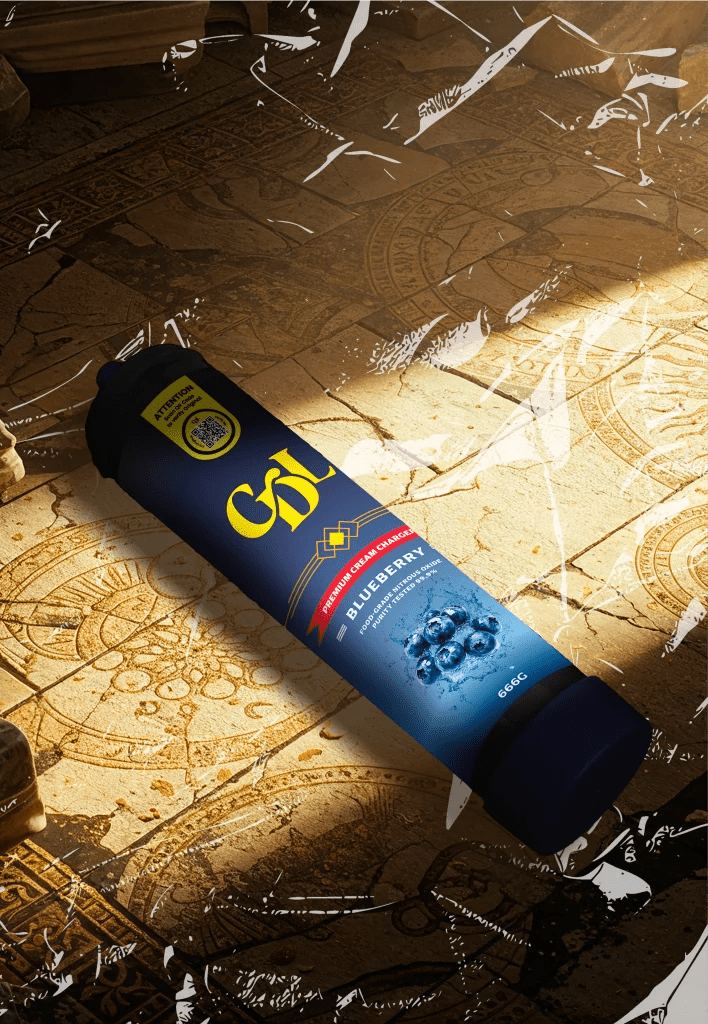 Cream Deluxe 666g N2O Charger – Blueberry