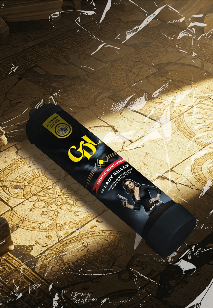 Cream Deluxe 666g N2O Charger – Lady Killer