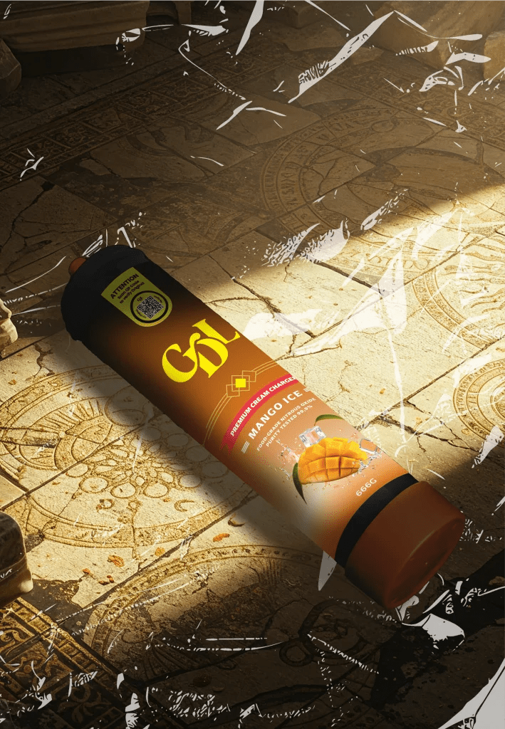 Cream Deluxe 666g N2O Charger – Mango Ice