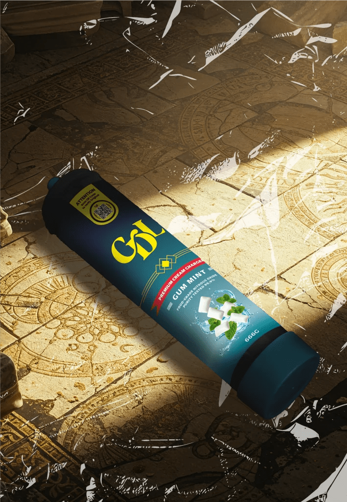 Cream Deluxe 666g N2O Charger – Gum Mint