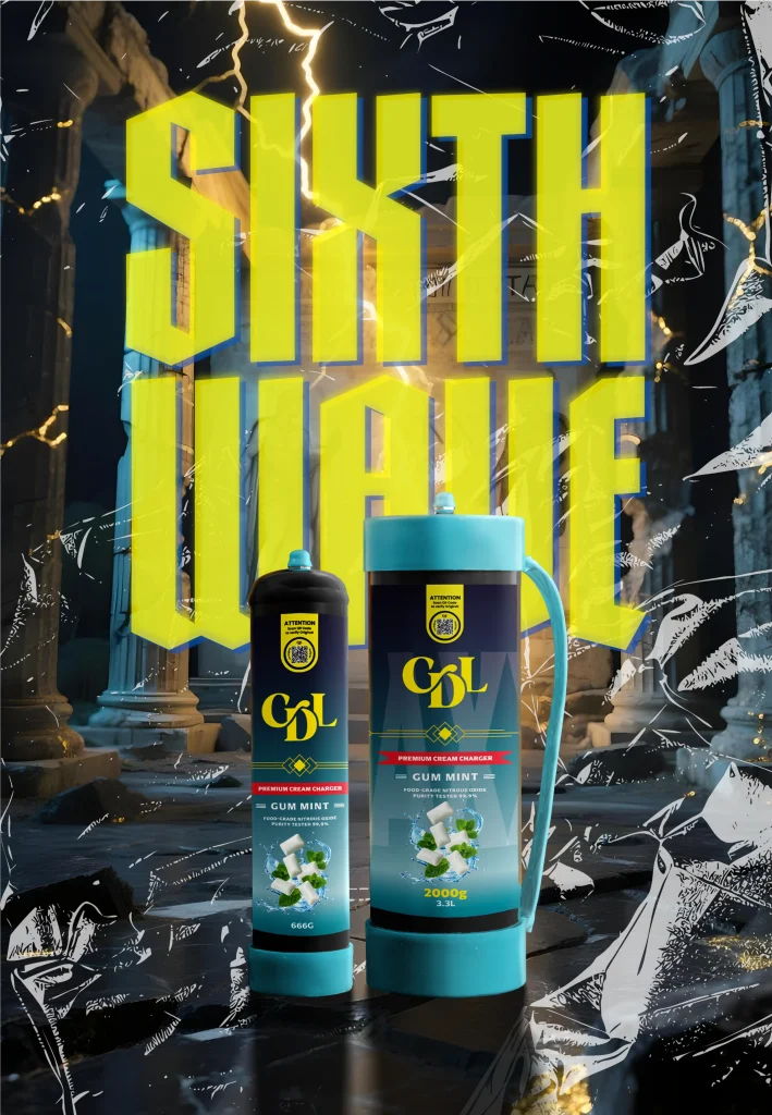 Cream Deluxe 666g N2O Charger – Gum Mint